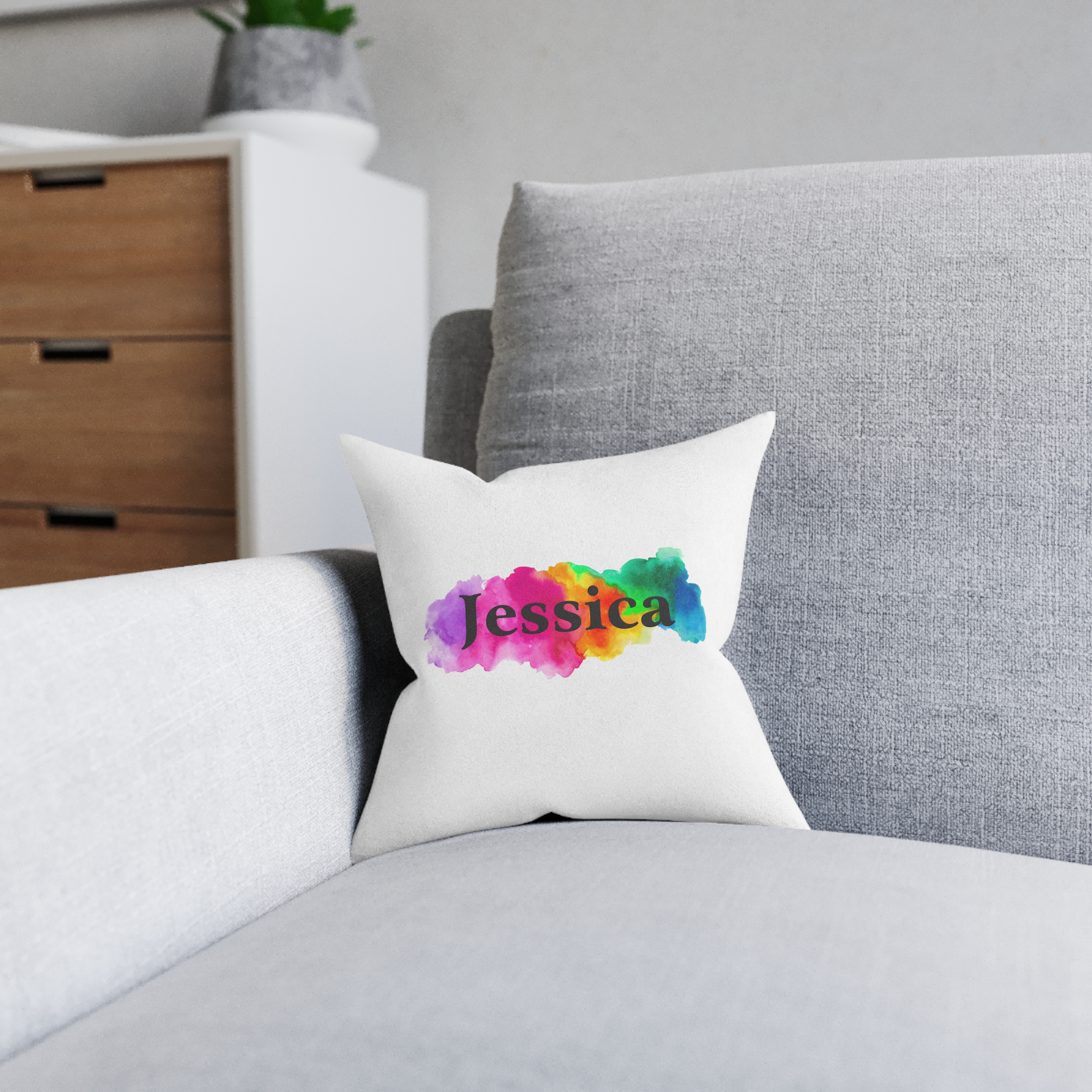 Name Splash Pillow