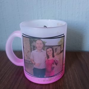 Ombre Frosted Glass mug