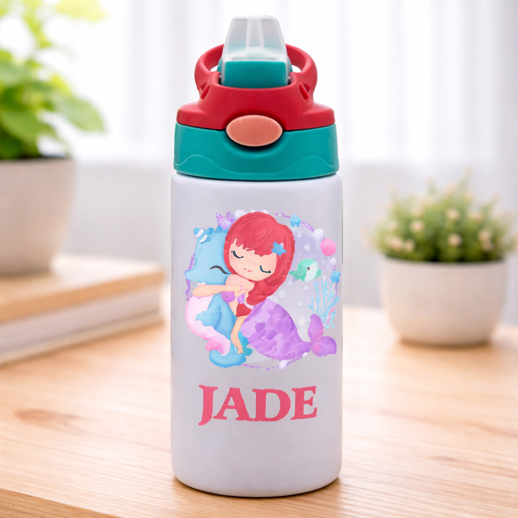 Mermaid Name Kids Sippy Cup