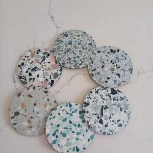 Marble printed coasters