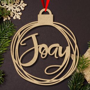 Personalized Christmas Baubles Rings